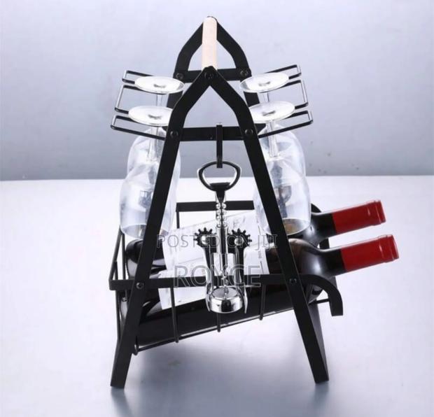 Metallic Countertop Wine Rack - thumbnail 2