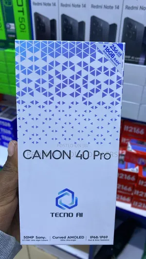 New Tecno Camon 40 Pro 4G 256 GB Black
