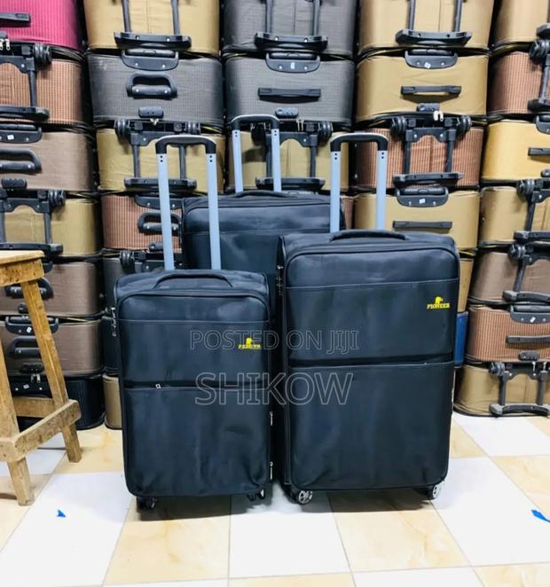 3 in 1 Fabric Laxurious Suitcase Briefcase Travel Bag - thumbnail 2