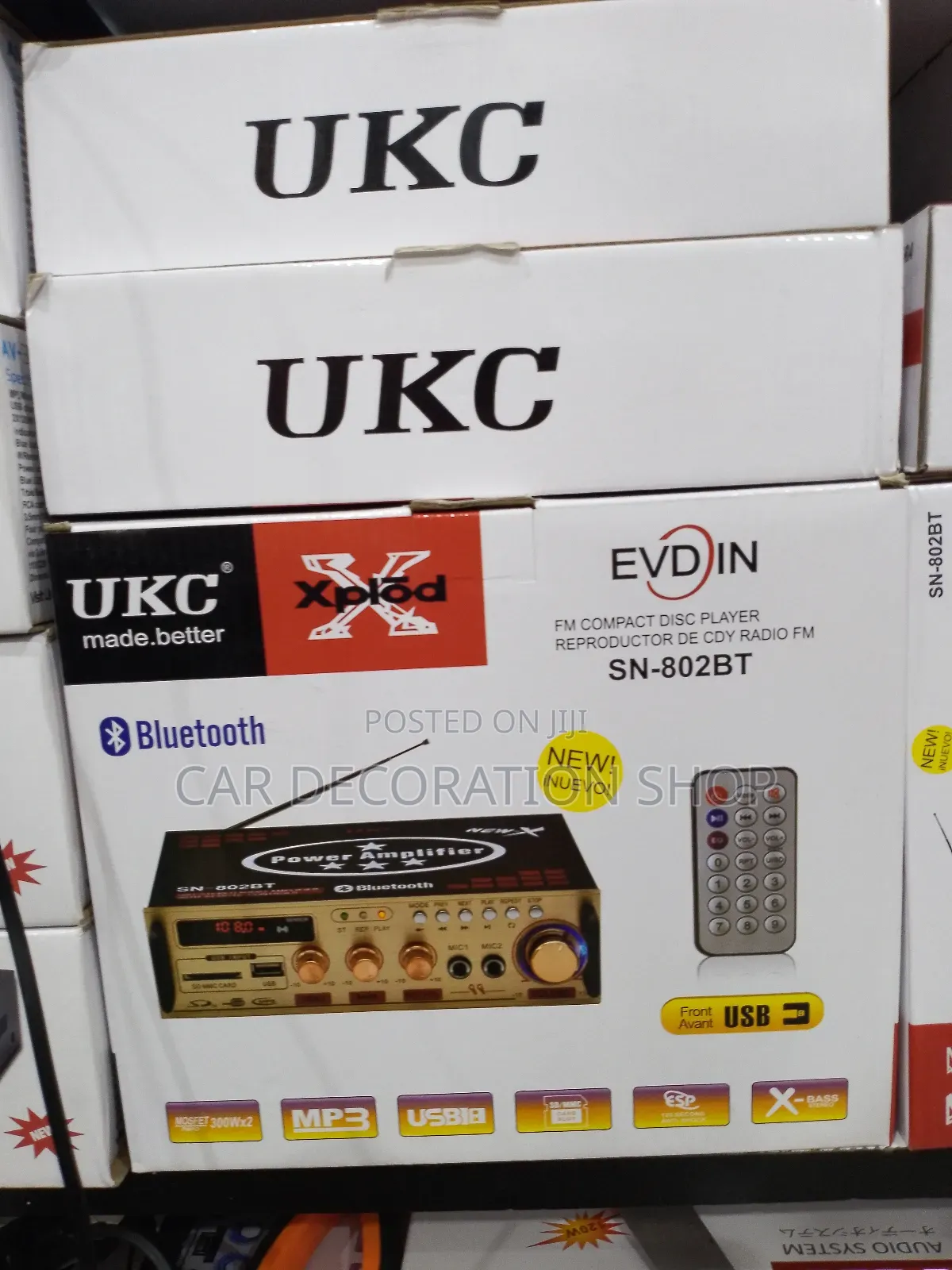 Sn_802bt Ukc Bluetooth Car /Home Amplifier