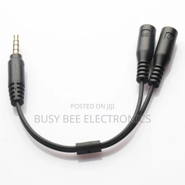 3.5mm Mic Headset Splitter Adapter Cable - main view