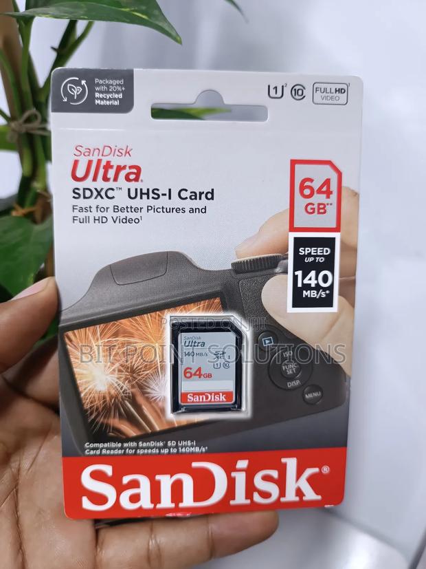 Sandisk Ultra 64gb Sdxc Card And Sdhc Upto 100mb/S (64gb Sd