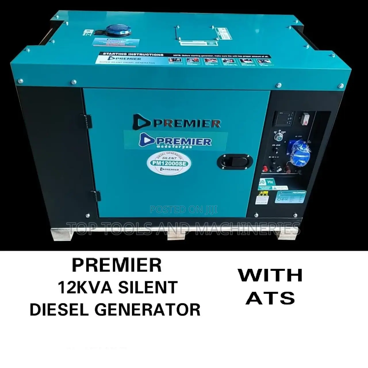 Premier 12kva 3 Phase Silent Diesel Generator With A.T.S