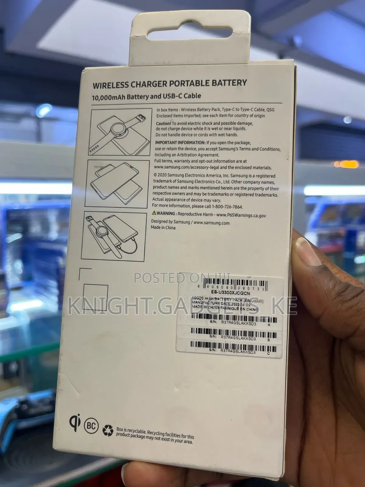 Samsung Wireless Charger /Portable Battery -25w^^10kmah