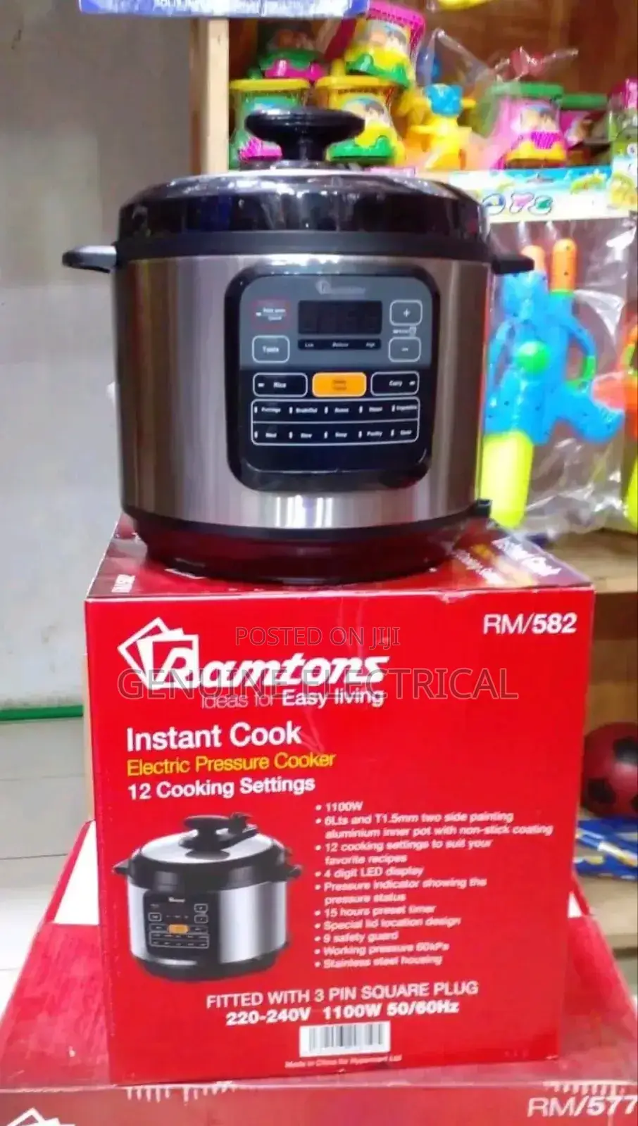Ramtons Ramtons Pressure Cooker 12 Cooking Settings