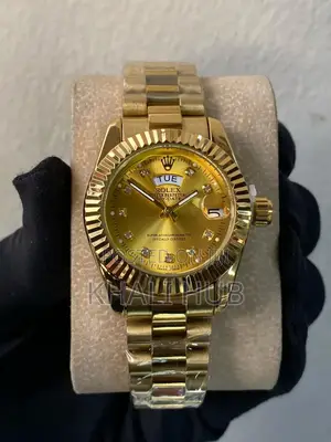 Ladies Watch Ladies Rolex Wrist Watch Golden
