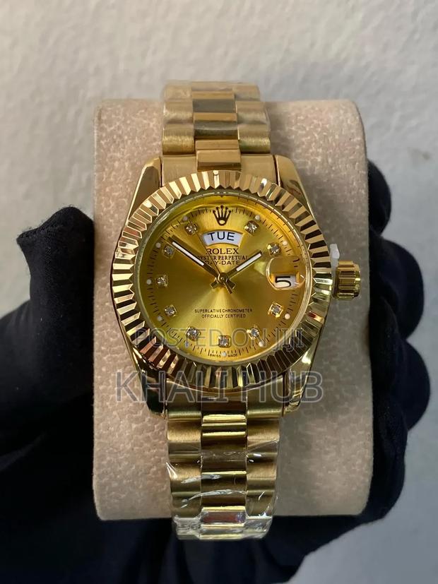Ladies Watch Ladies Rolex Wrist Watch Golden