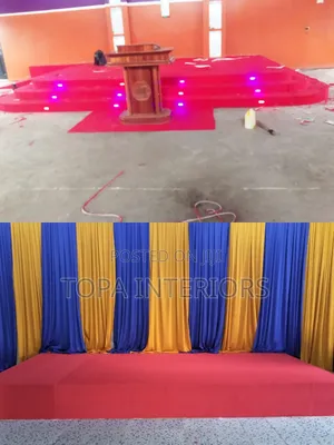 Durable Altar Decoration Red Carpets Supply and Fixing Rugs