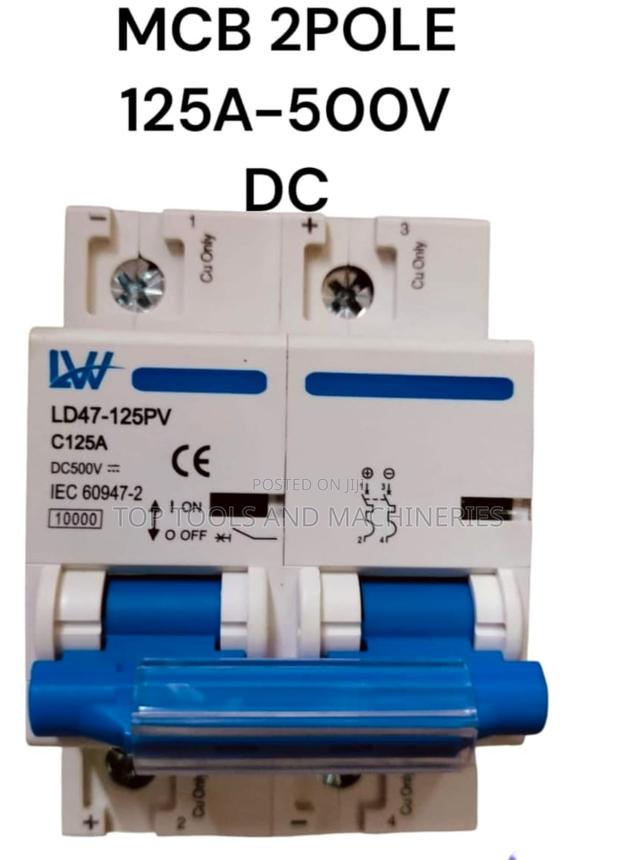 Dc Solar MCB (Miniature Circuit Breaker) 2-Pole 125 Amps - main view
