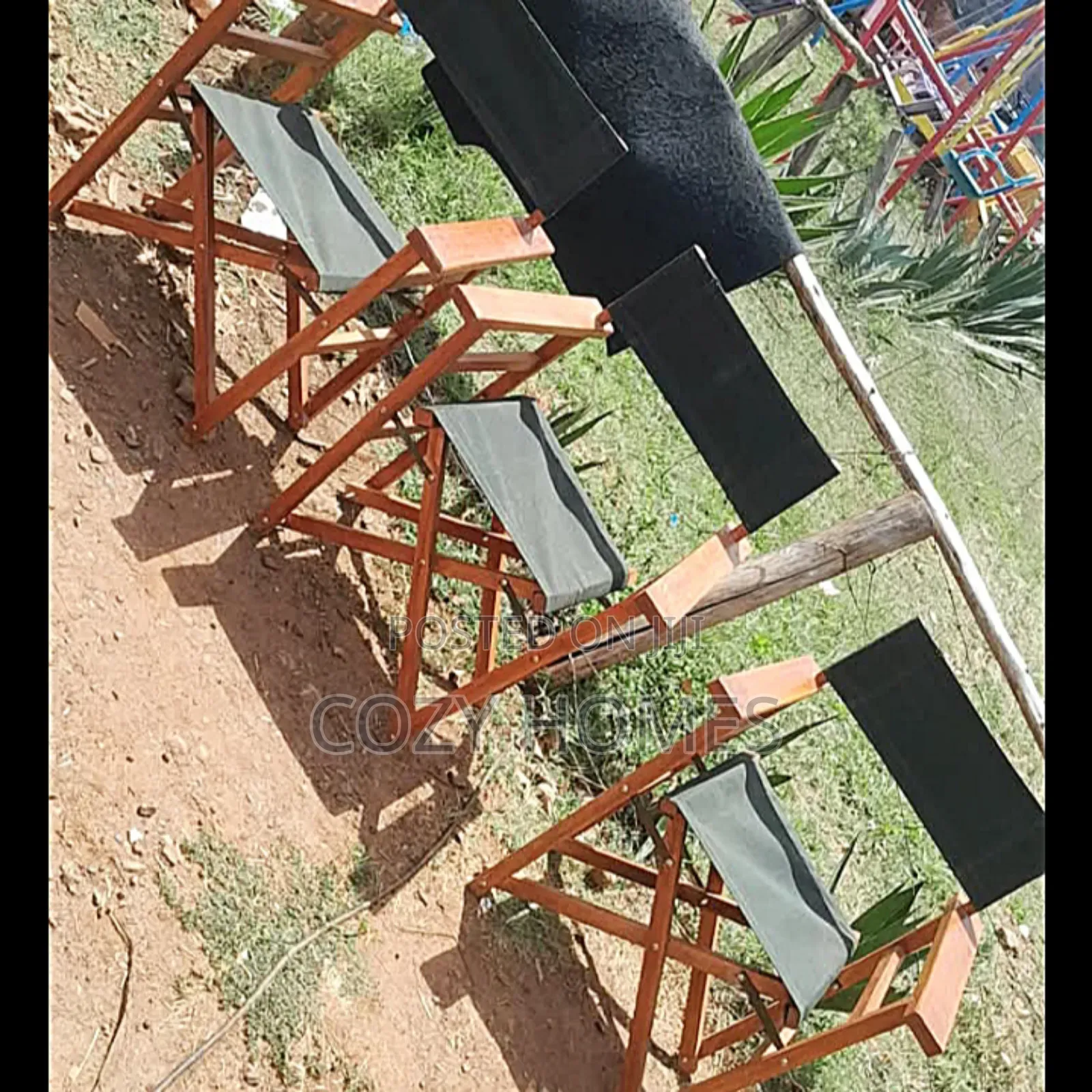 Camping/Folding Seats, Balcony/Beach Chairs, Mahogany Made.