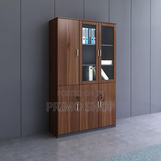 Office Cabinet; 3-Door Modern Wooden Storage Cabinet