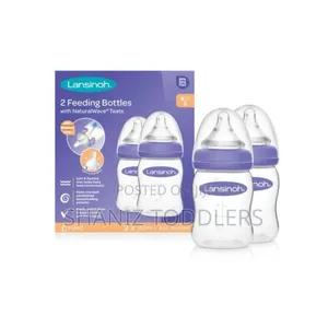 2*160mls Lansinoh Feeding Bottles Starter Set