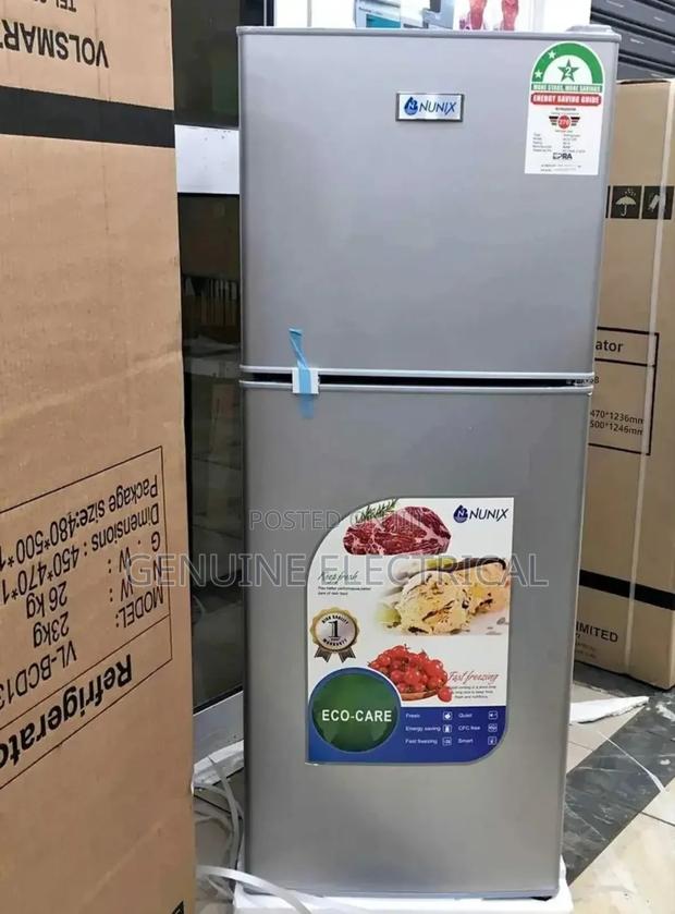 Nunix 138l Double Door Fridge BCD 138 Refrigerator