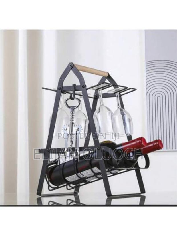 Metallic Countertop Wine Rack - thumbnail 3
