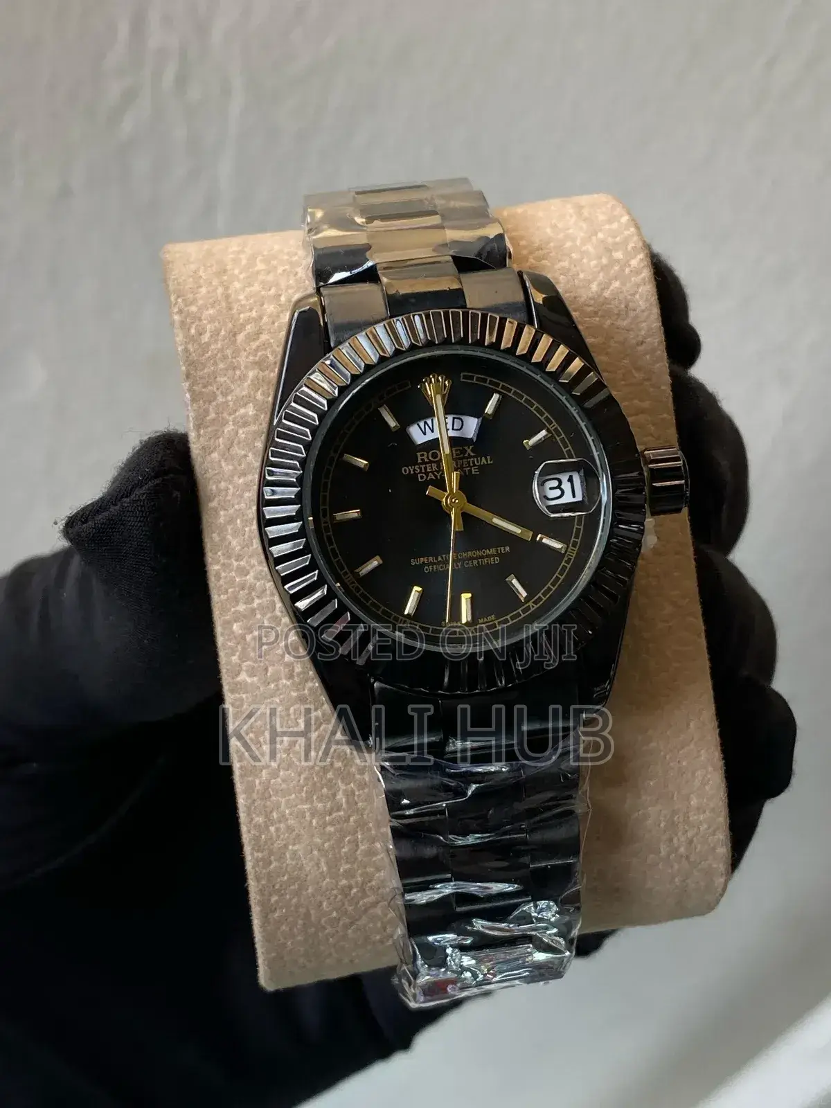Black Classy Watch Rolex Queens Watch