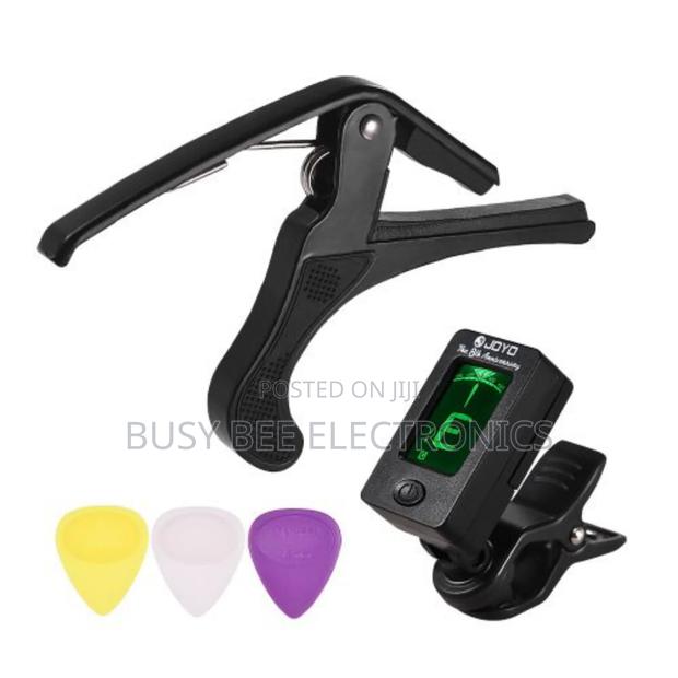 Guitar Accessory Set for Beginners With Clip-on LCD Digital - thumbnail 2