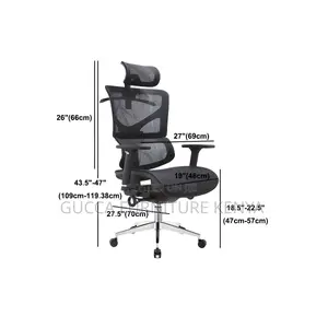 Office Chairs: Wheels Black Task High Back Orthopedic Chair