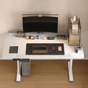 Office Tables:Electric Desk With Multi-Levelled Design 120cm
