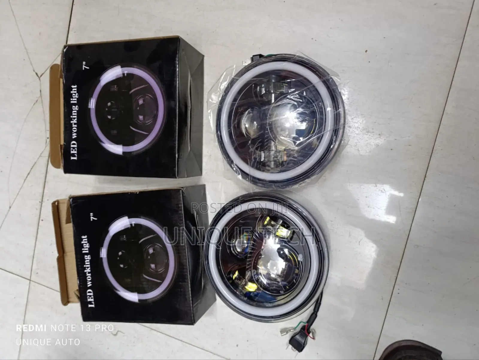 High-Quality 7" Headlight With Turn Signal Parking Light