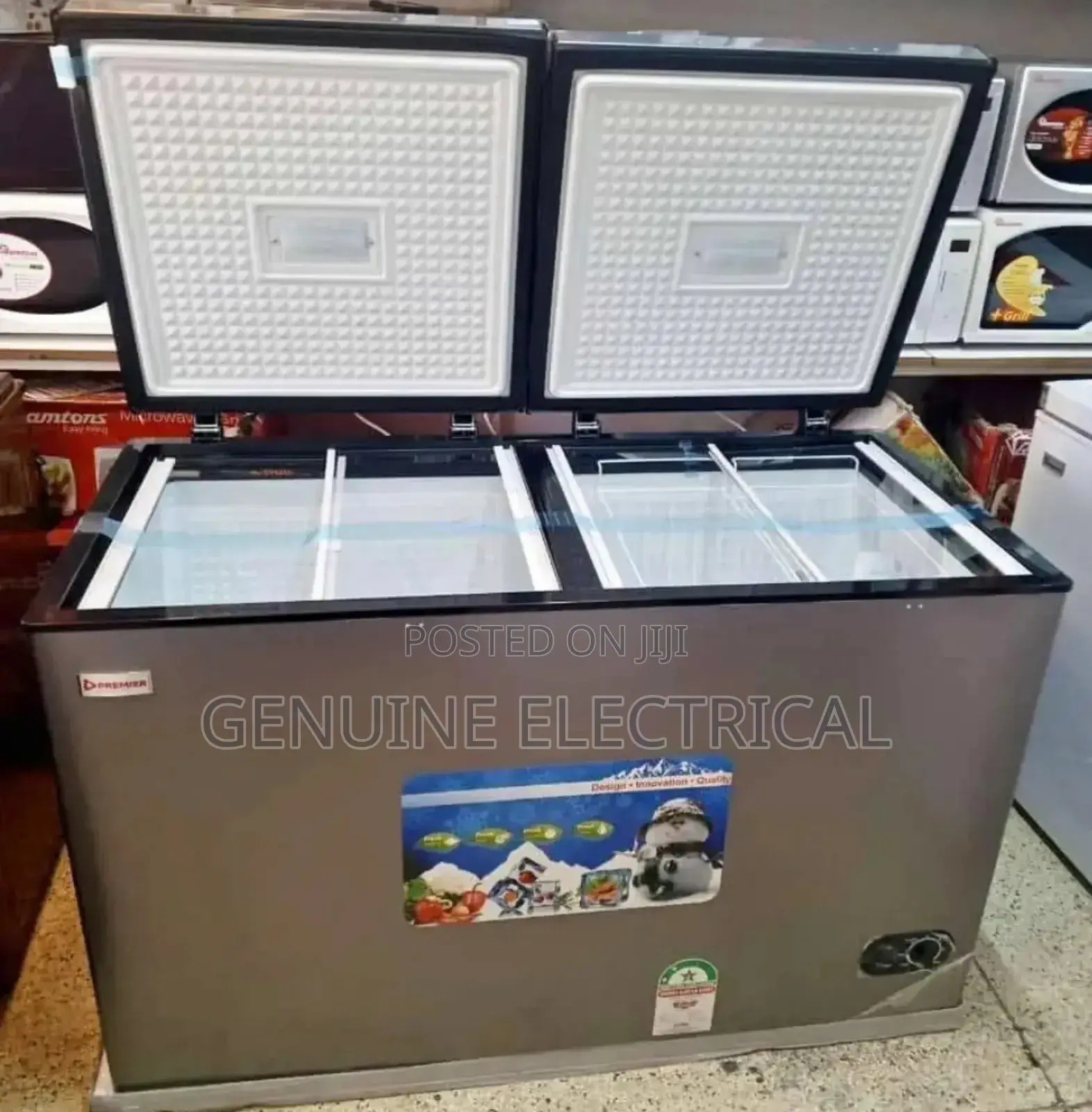 Premier 500l Double Layer Energy Saver Chest Freezer