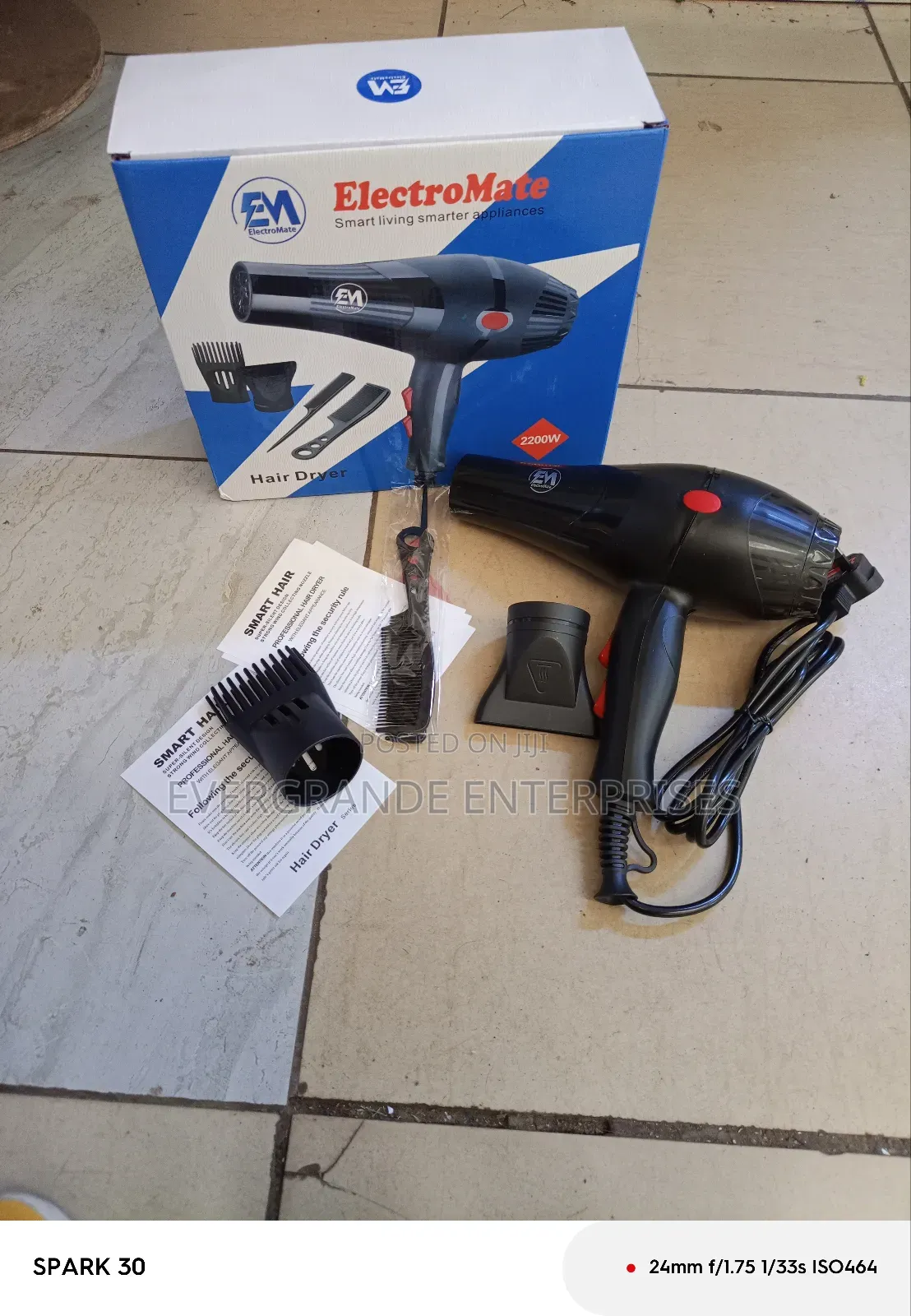 Blowdry Hair, Electromate Straightener Blower