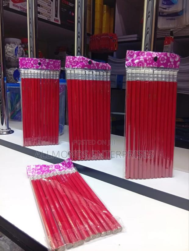 Pencil With Rubber -12 Pieces - thumbnail 3