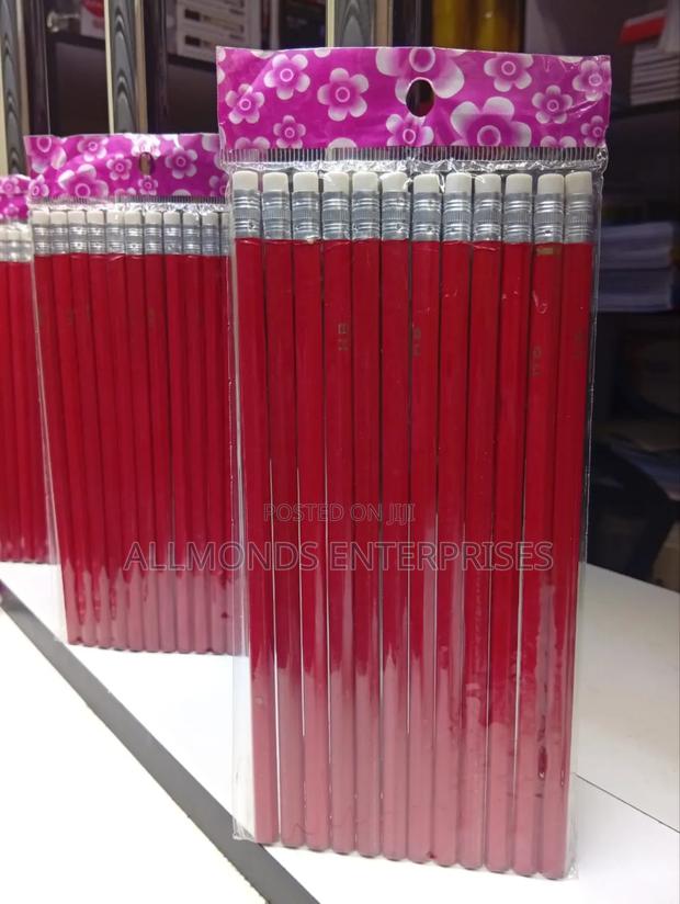 Pencil With Rubber -12 Pieces - main view