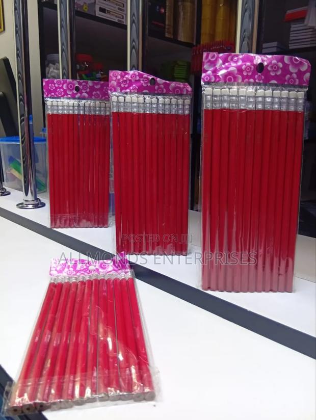 Pencil With Rubber -12 Pieces - thumbnail 4