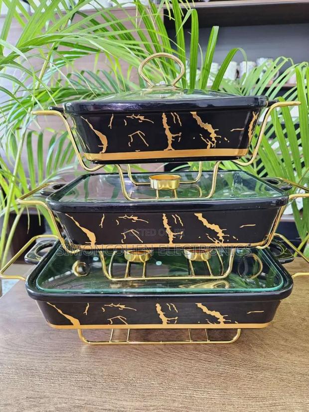 3pcs Ceramic Food Warmer