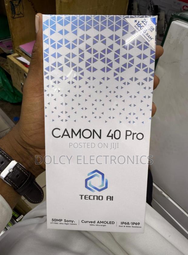 New Tecno Camon 40 Pro 4G 256 GB Black