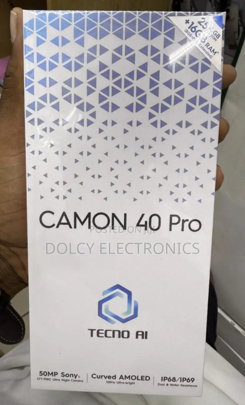 New Tecno Camon 40 Pro 4G 256 GB Black