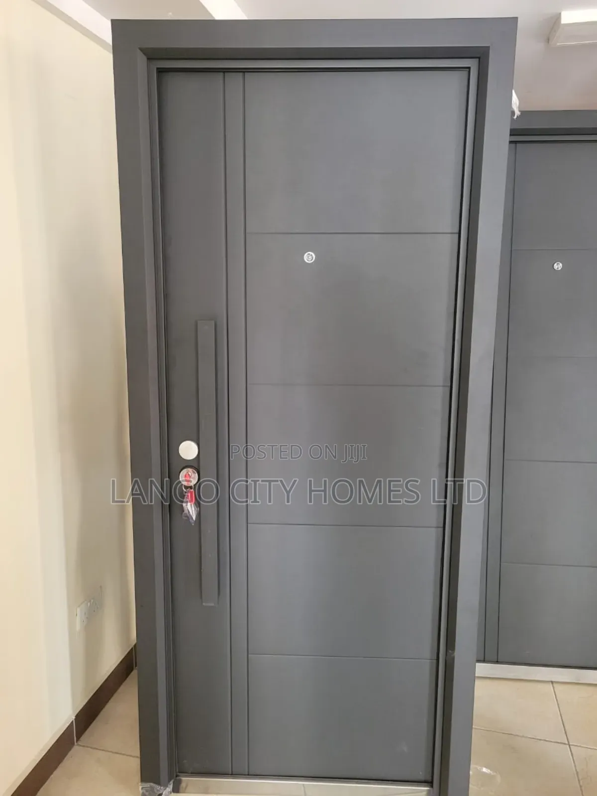 Steel Single Door Matte Black