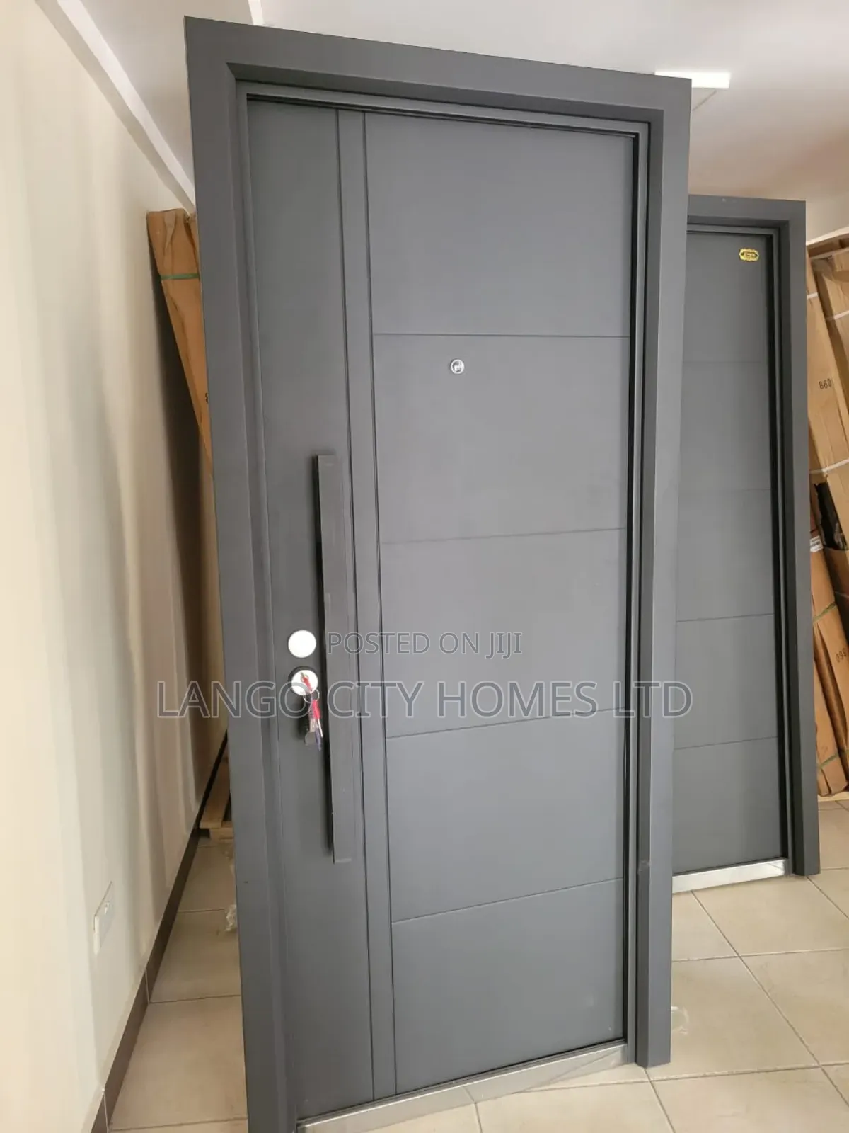 Steel Single Door Matte Black