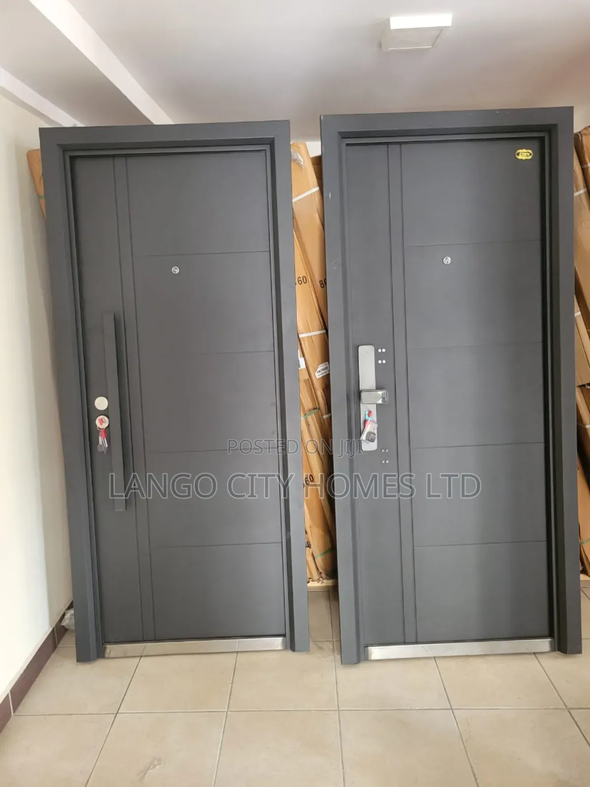 Steel Single Door Matte Black