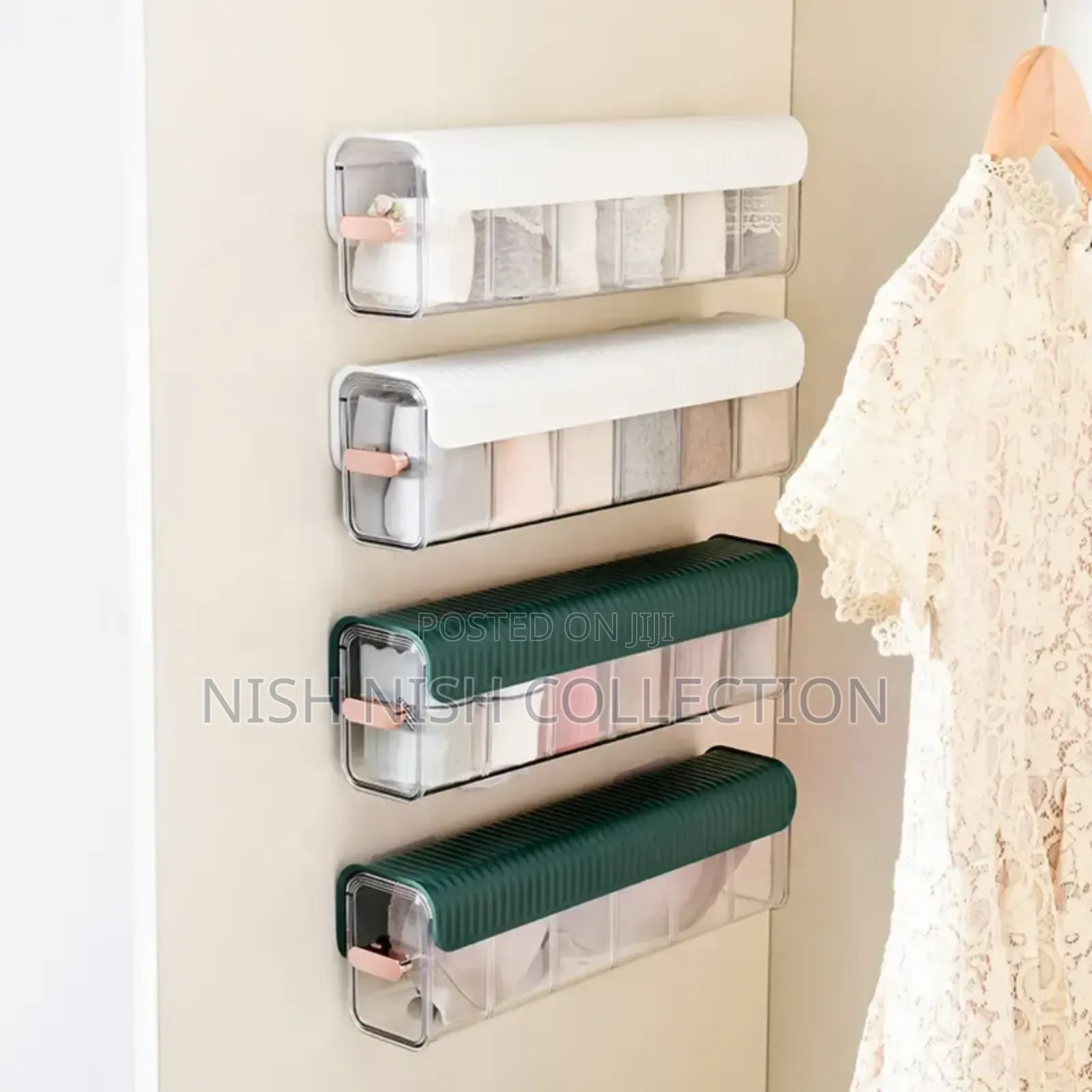 Acrylic Wall Mounted Closet Storage Organizer