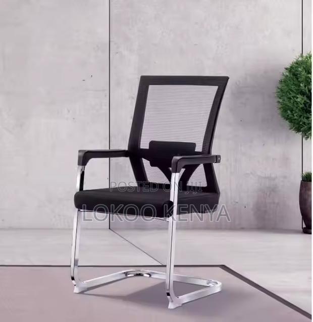 Office Chair : Chrome Visitor's Office Chair - thumbnail 2