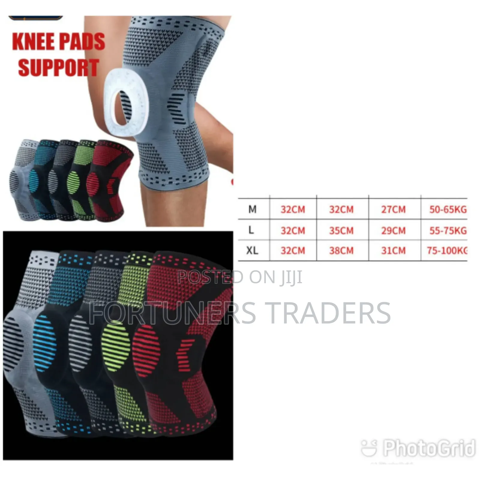 Sports Compression Padded Knee Support Sleeves
