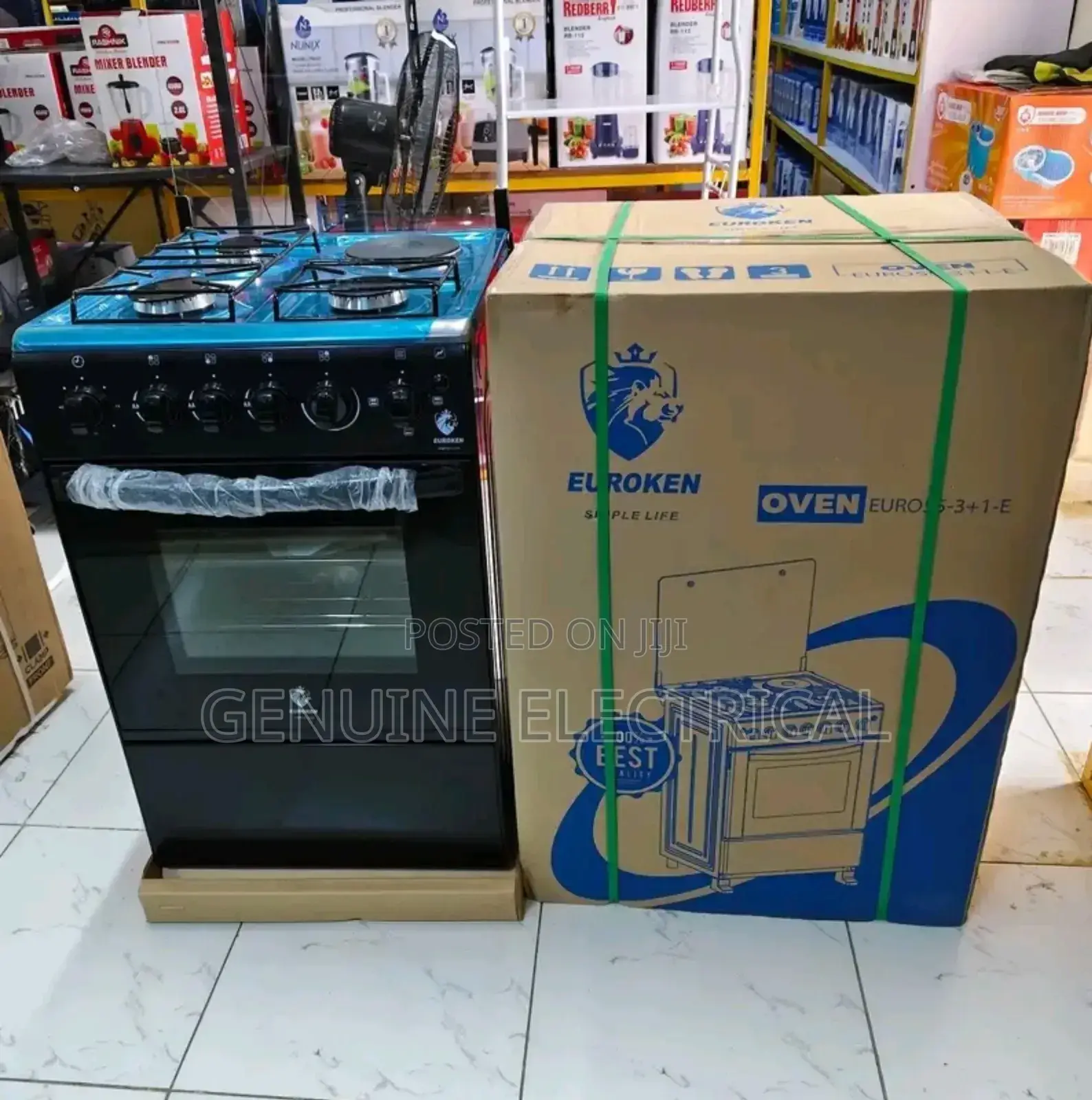 Cooker With Electric Oven, Euroken 3+1 Cooker