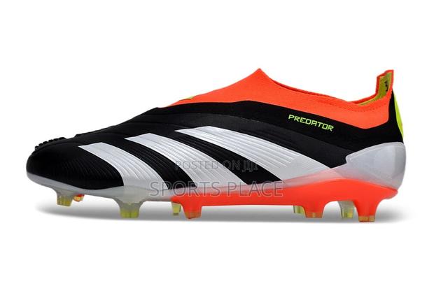 Predator Elite Laceless Fg Solar Red Football Boots - thumbnail 4