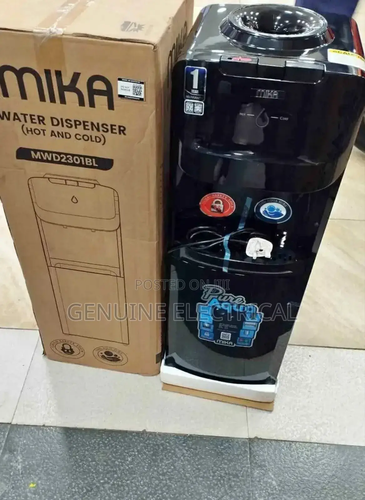2 Taps Mika Hot and Cold Water Dispenser