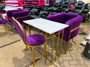 Purple Set Manicure Table And Chairs