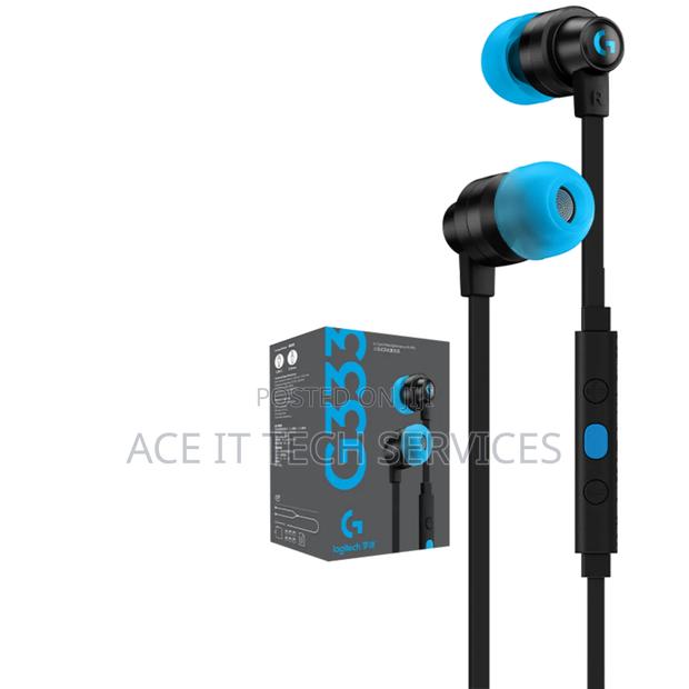 Logitech G333 Gaming Earphones Black - main view