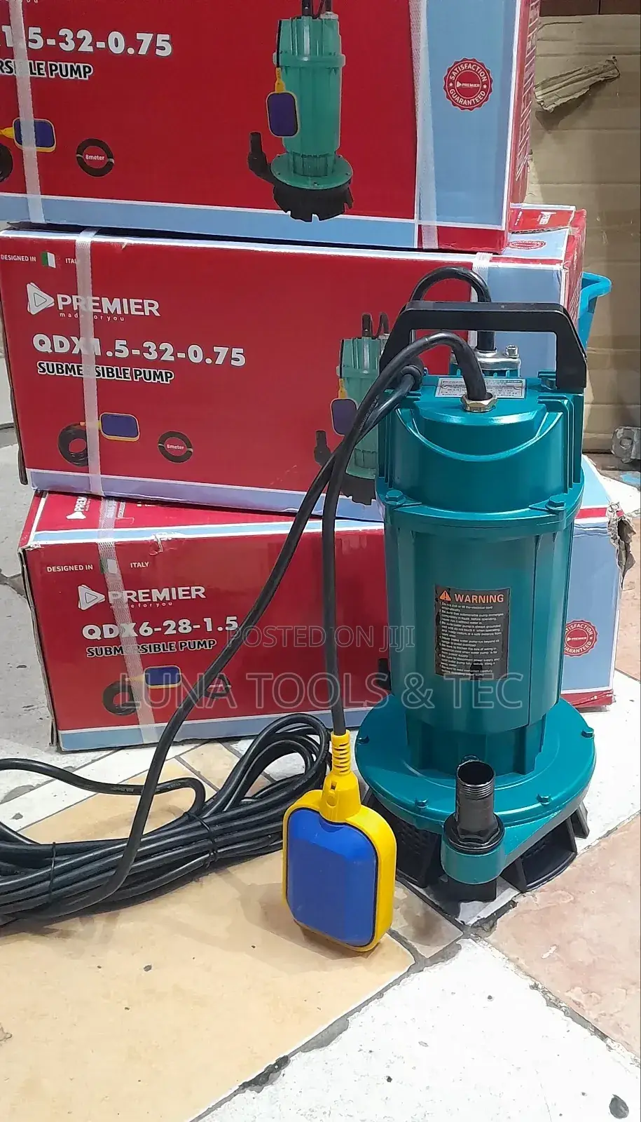 Automatic Sewage Submersible 1hp Premier Pump 32m