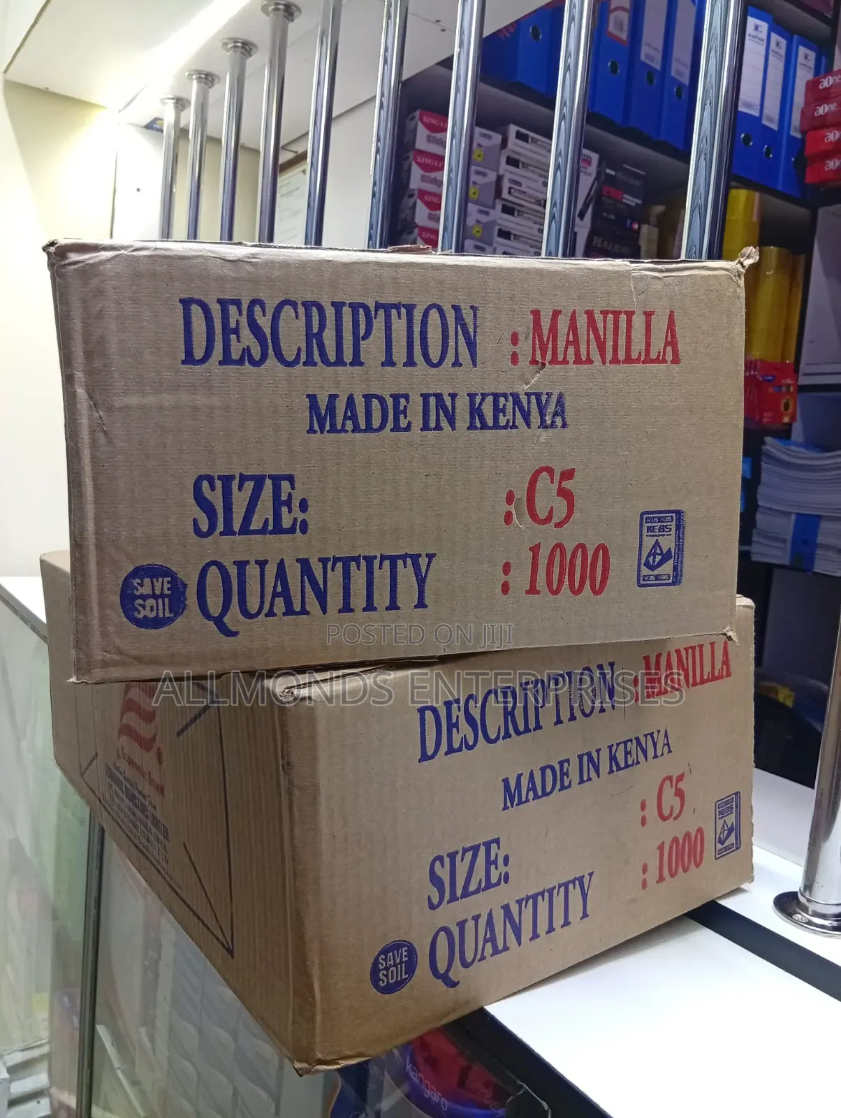 Carton of C5/A5 Plain Brown Envelope Economics- 1000pieces