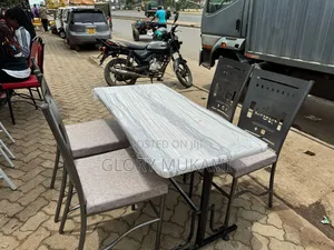 Restaurants And Bar Chairs And Marble White Tabble