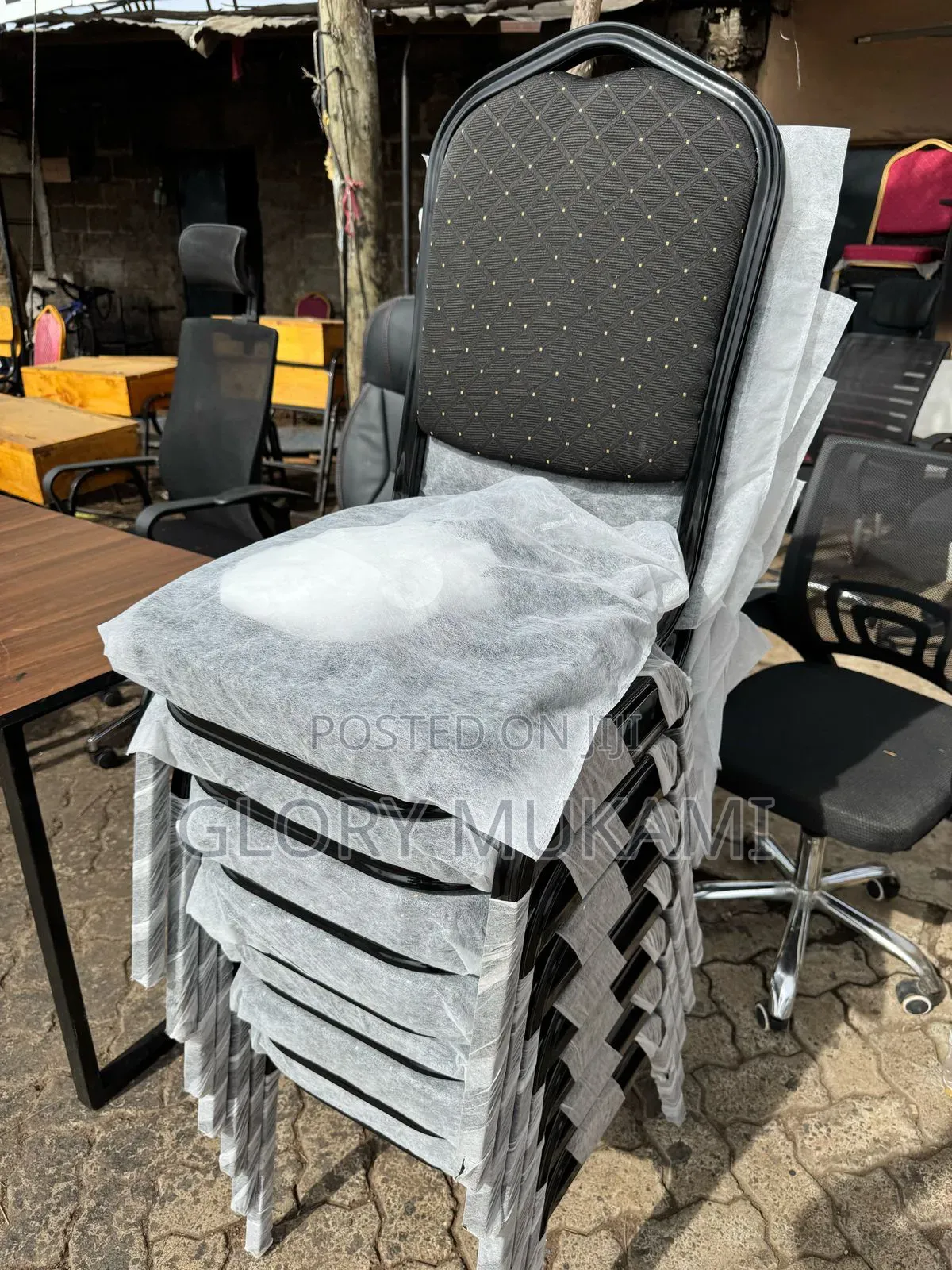 Black Conference Chairs With Black Coat