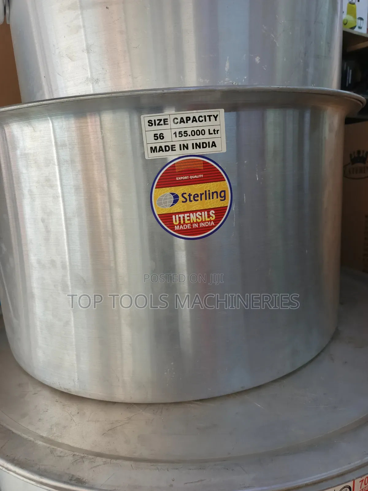 Sterling Aluminium Sufuria 155l Made in India