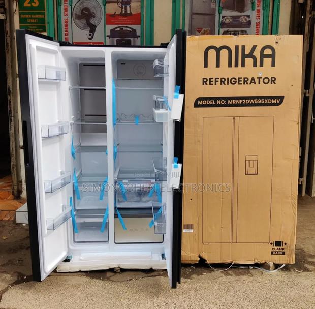 Mika Fridge 595litres Side by Side No Frost With Dispenser