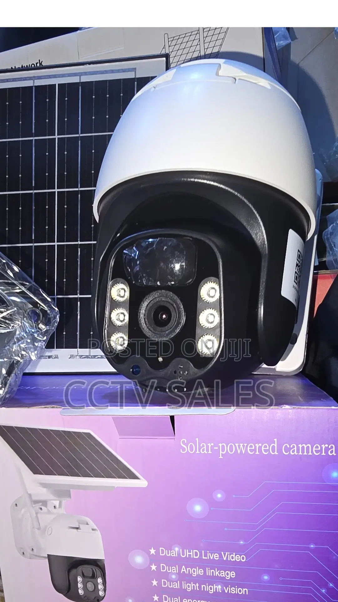 Wireless Solar Powered Solar Wifi CCTV Camera--Motion