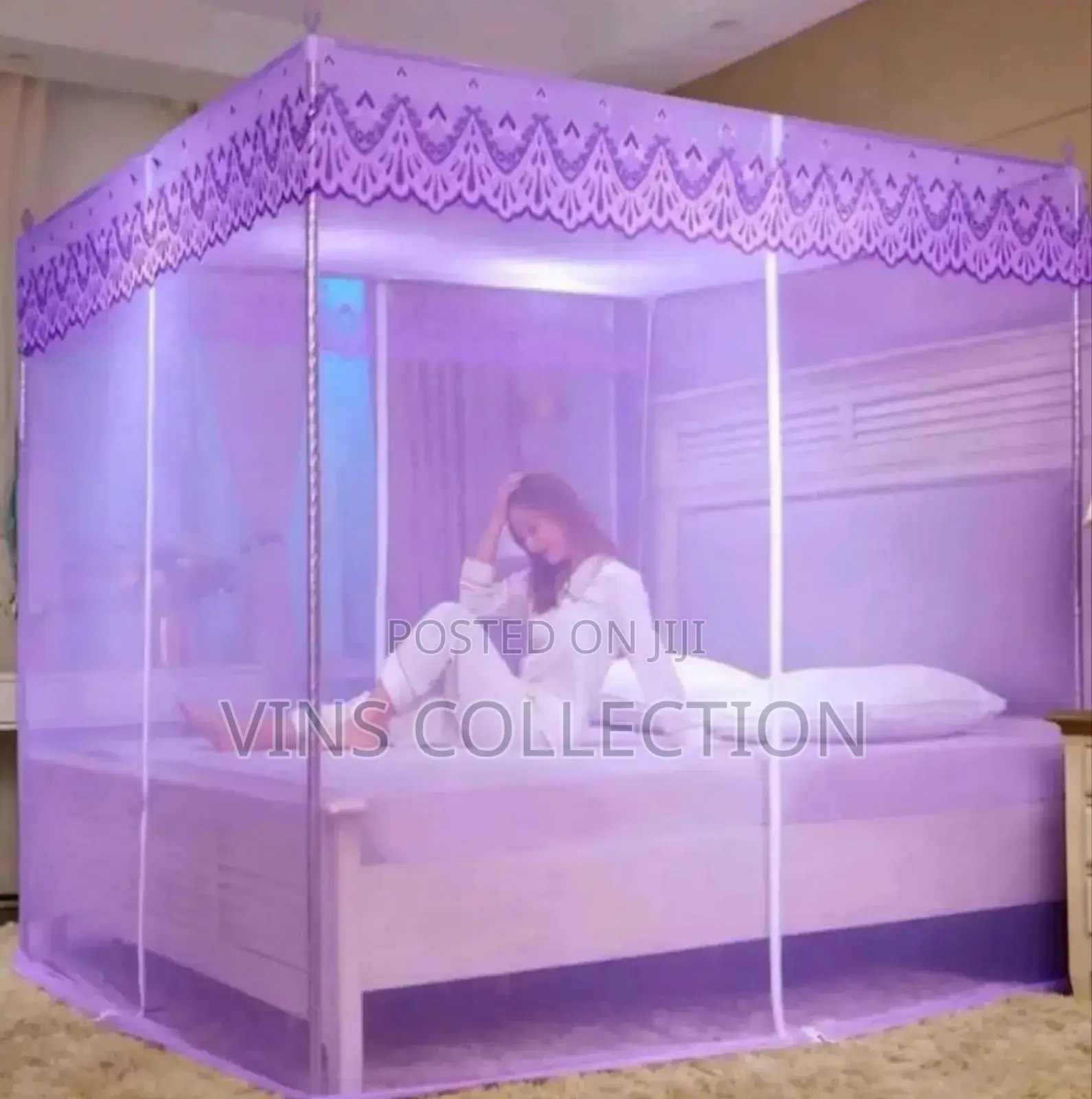 4 Colours 4 Stands Mosquito Net